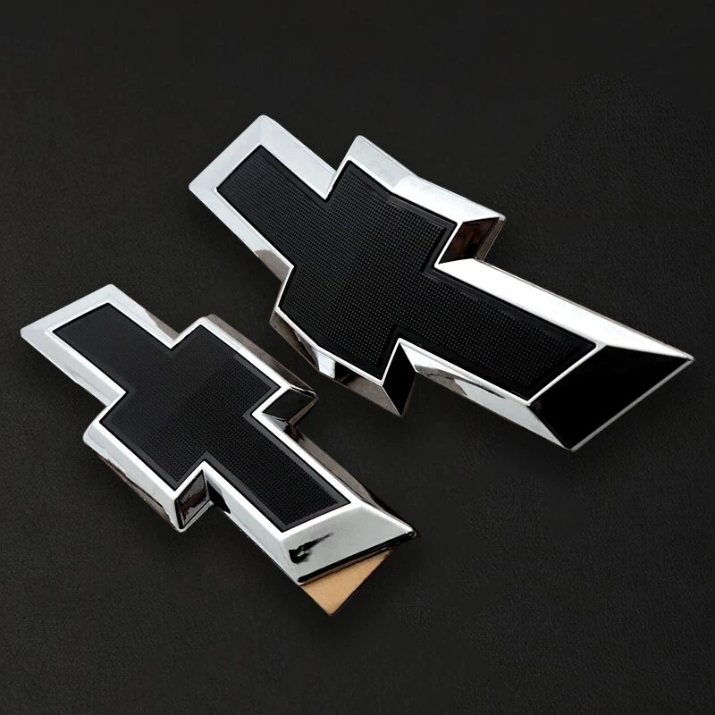 Kit emblema pajarita negra cromada delantera trasera apto para Chevrolet Equinox 2018-2024 OEM Foto 2 de 3