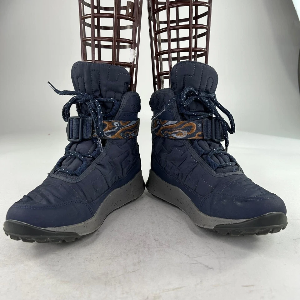 Chaco Women’s Borealis Ledge Hiking Boots US 6.5 Blue Waterproof Lace-Up Boot - Image 4 of 4