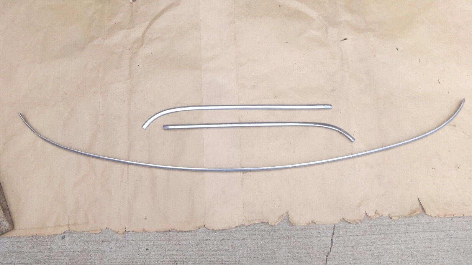 1953 1954 1955 Ford Truck DRIP RAIL STAINLESS TRIM MOLDINGS w CLIPS