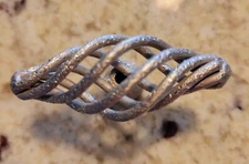 Ancient Treasures C017SAT Rustic Hammered Birdcage Satin Chrome 3" Knob