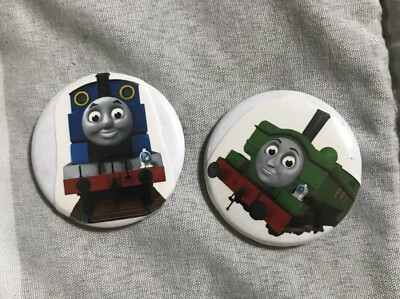 Thomas the Train Engine & Percy The Train Engine Button Pins 1.5 