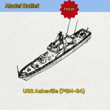 MRY-SFW 1/72 Military Model Kit USS Asheville (PGM-84) Full Hull