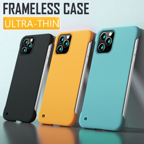Frameless Ultra-thin Hard Case Cover For iPhone 15 14 13 12 11 Pro Max 8 XR XS - Afbeelding 1 van 23