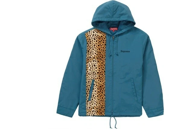 Supreme Cheetah Hooded Station Jacket - Size: M DS DSWT SS19
