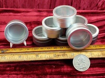 8X Round 1.25'' Acc x 1'' Deep Display Container Holder Jewelry Coins Collectibles