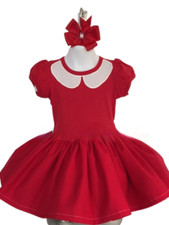 Red Orphan Annie Handmade Dress Production Theater Play Costume Boutique