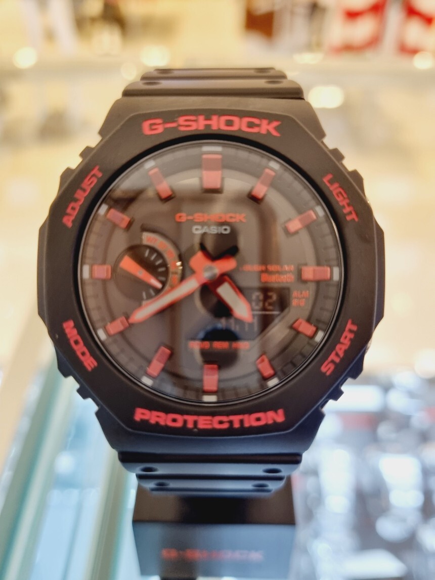 Casio G-Shock GA-B2100BNR-1ADR Black Red Men Watch Original New | eBay