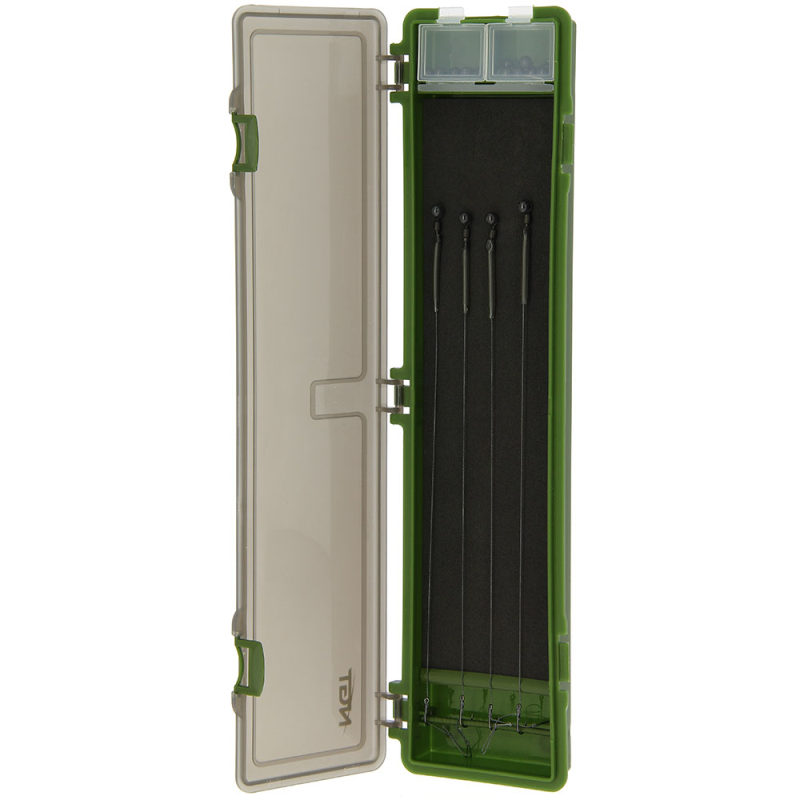 2 x NGT Carp Fishing Tackle Box Rig Board Wallet Plastic + 20 Pins For ...