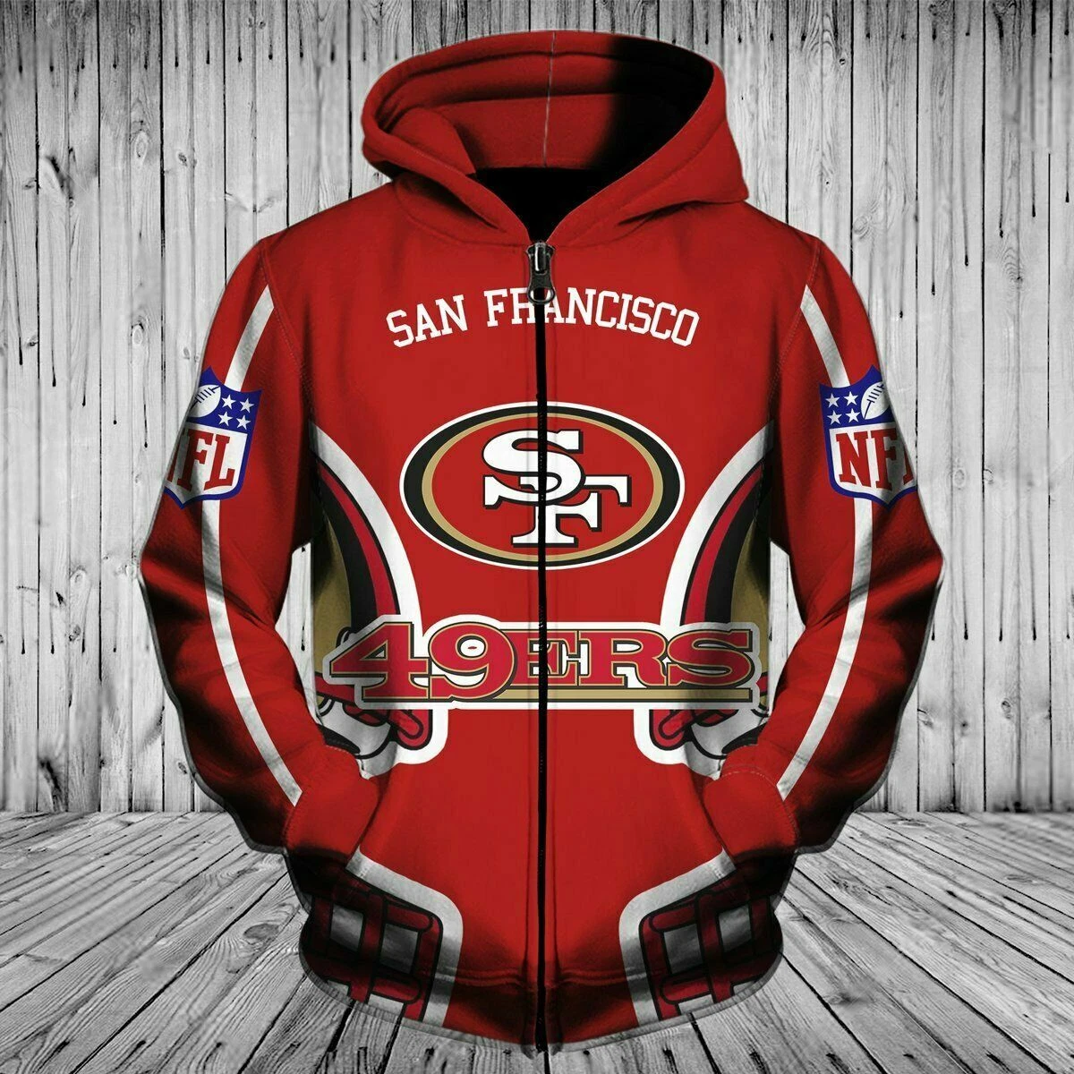 49ers hooded jacket