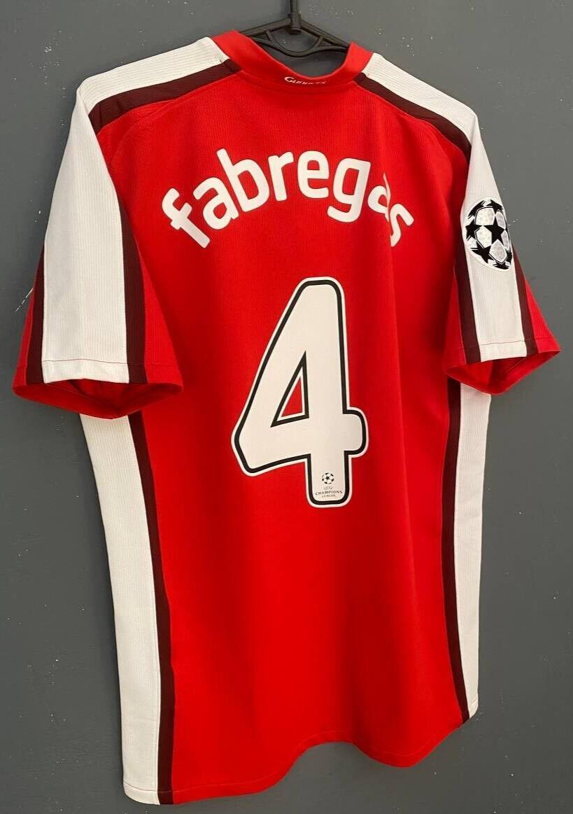 MENS FC ARSENAL 2008/2009 CESC FABREGAS UEFA SOCCER FOOTBALL SHIRT