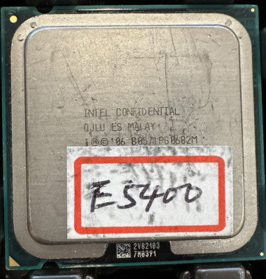 Intel ES sample QJLU Dual-core E5400 2.7GHz CPU R0