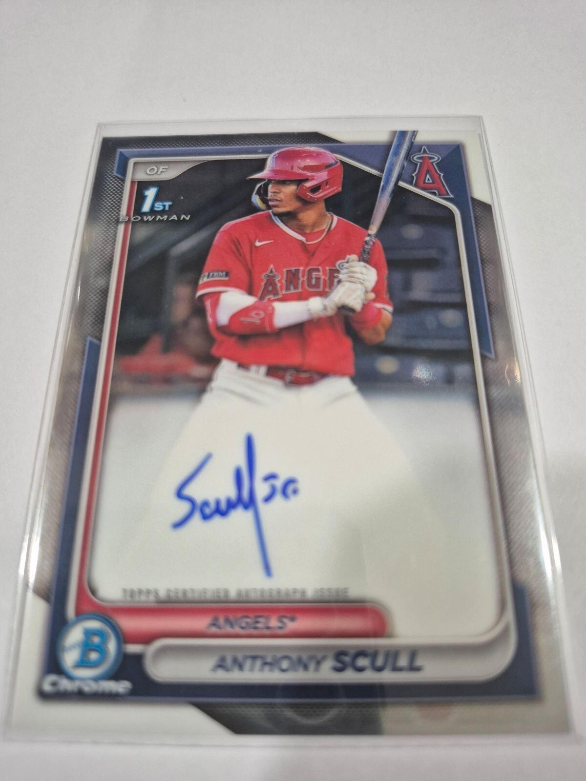 2024 BOWMAN CHROME PROSPECT ANTHONY SCULL AUTO LOS ANGELES ANGELS #CPA-AS