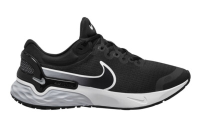 Men Nike Renew Run 3 Running Shoes Black/Pure Platinum/Dark Grey
