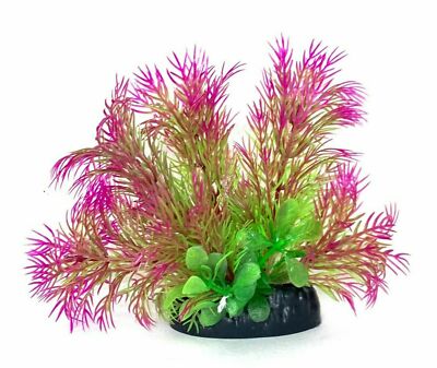 5'' Artificial Plastic Decoration Aquarium Plant For Fish Tank New