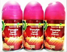 AIR WICK Freshmatic Ultra PUMPKIN SPICE Automatic Spray Refill,  NEW x 3