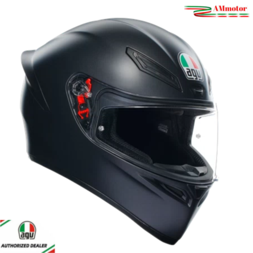 Agv K1 S Matt Black Casco Integrale Moto TAGLIA M 57 58 Omologazione E2206 - Afbeelding 1 van 7