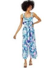 Lilly Pulitzer Tasely Jumpsuit Saltwater Blue Shade Seekers NWT size 8 sold out 