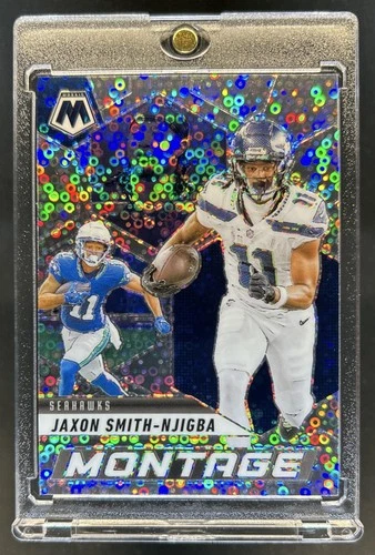 2025 Panini Mosaic Jaxon Smith-Njigba Montage No Huddle Silver Prizm #19
