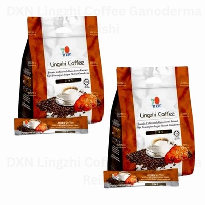 2 Packs DXN Lingzhi Coffee 3 in 1 Ganoderma Reishi Instant Classic Cafe NEW USA