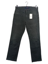 Alberto Herren Jeans Modern Fit W32 L30 Grau Baumwolle Regular