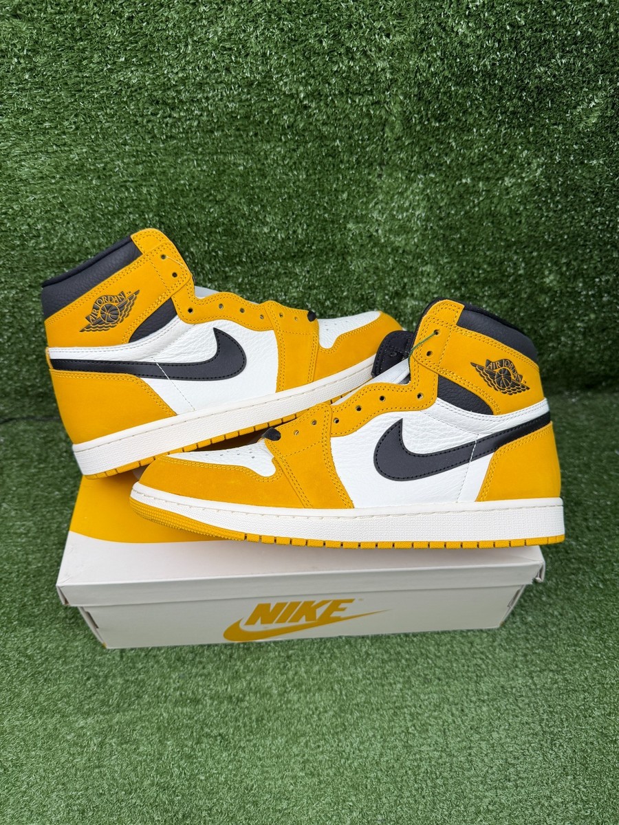 Size 10 - Air Jordan 1 Retro OG High Yellow Ochre DS NEW | eBay