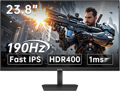 24'' FHD 1080P Gaming Monitor, 190Hz, 1ms, HDR400, Adaptive Sync, Eye Care