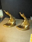 Vintage Pair Solid Brass Pheasant Bookends Made In USA PMC #408  X116 PA — photo 2