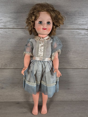 #ad #ad Vintage 1950#x27;s AE Allied Eastern 19quot; Hard Plastic Sleep Eye Doll Shirley Style $99.99
