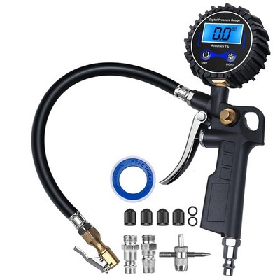 DigitPro Digital Tire Pressure Gauge with Inflator, 3250 PSI Air Compressor A...