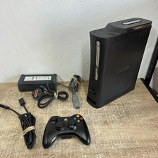 Xbox 360 Elite 250GB Console Bundle Setup Tested Working Controller Black