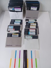 Lot of 100 Vintage 5.25" Floppy Disks Software Programs Misc 3A