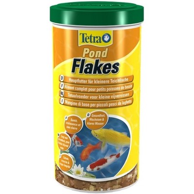 Tetra Pond Flakes - 1 Liter Flockenfutter für Gartenteichfische Goldfischfutter