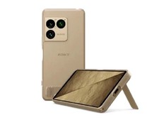 Genuine Sony Xperia 1 VIII XQZ-CBGE Style Gold Cover Case Stand