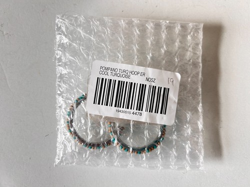 Chicos earrings New pierced hoop Pompano turquoise beaded - Picture 6 of 6