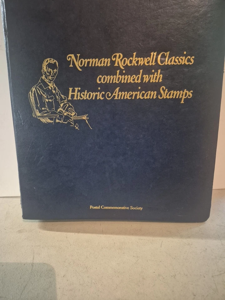 Norman Rockwell Classics Combined with Historic American Stamps 99 ( back ) - Image 2 of 4