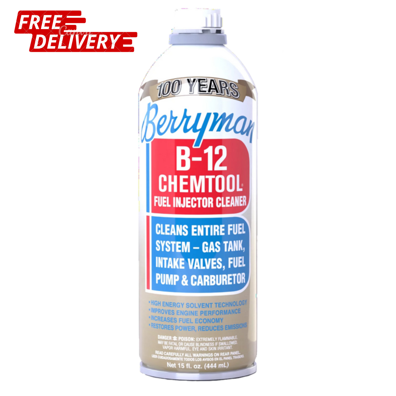 Berryman Products 0116 B-12 Chemtool Carburetor Fuel System & Injector Cleane