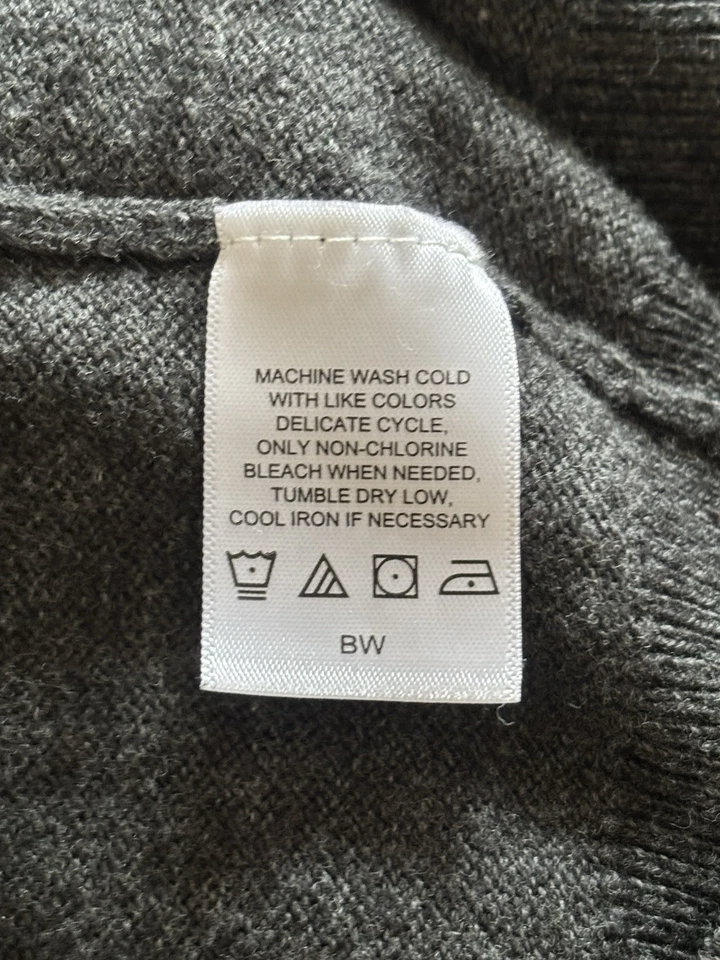 Cárdigan Suéter Alan River Para Hombres XLarge Gris Algodón Cachemira Bolsillos Abotonados Foto 3 de 4