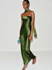 Reformation Oren Silk Dress Topiary Size Medium