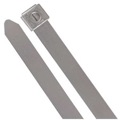 Ty-Rap Ss23-250-10 Cable Tie, 22 In L, 6 In Max Bundle Dia., Silver, 304