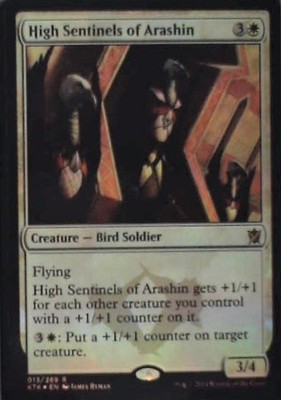 High Sentinels of Arashin - Khans of Tarkir: #13, MTG - Foil Lp C255