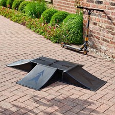 4 Way Multi Skate Ramp Set for Stunt Scooters Skateboards BMX Bike Roller Skates