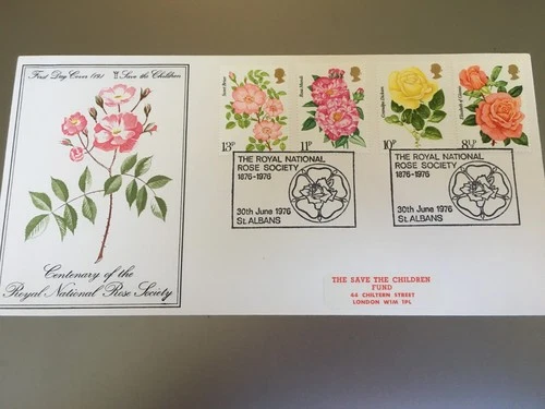 GB STAMPS RARE FIRST DAY COVER 1976 ROSES ST ALBANS