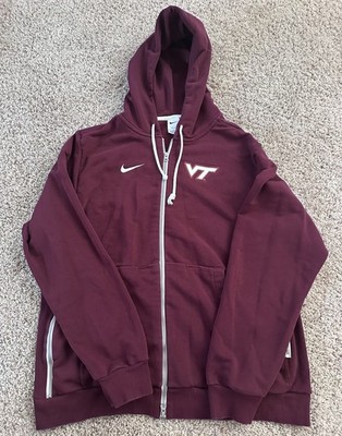 Virginia Tech Hokies Sweatshirt Mens XL Nike Standard Issue Hoodie Maroon Drifit