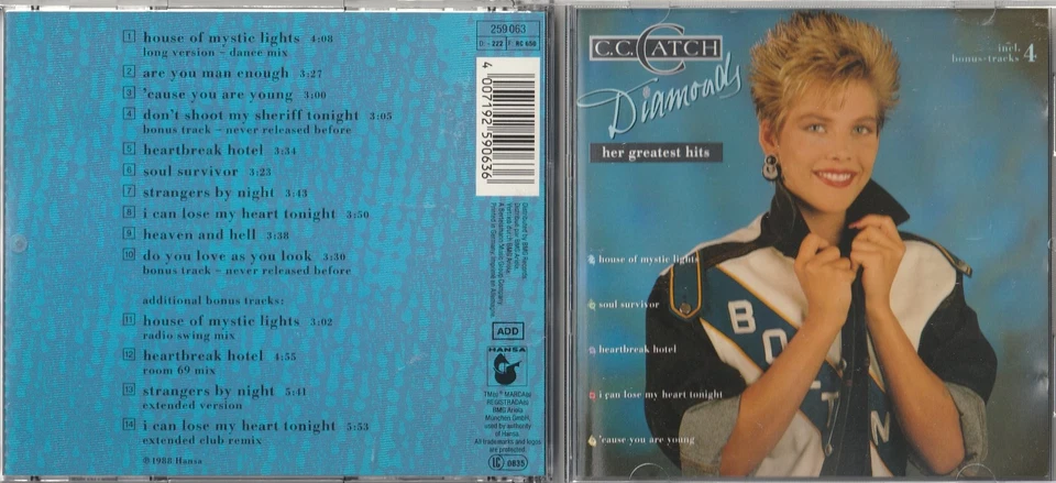 C.C. Catch - Diamonds - Her Greatest Hits incl. 4-Bonus-Tracks (CD) - Bild 2 von 3
