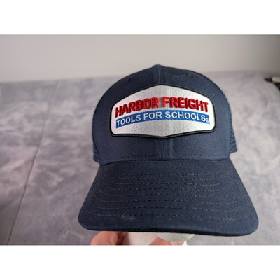 #ad Harbor Freight Tools for Schools Trucker Hat Navy Blue Snapback Mesh Cap RARE $24.99