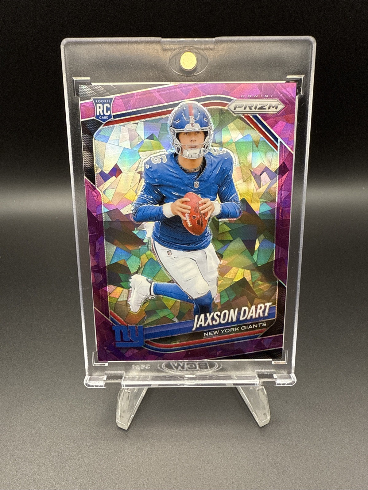 Jaxson Dart 2025 Panini Prizm Rookie Card Purple Ice SSP /225 🔥 RC Giants