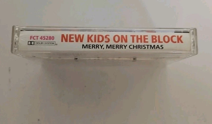 New Kids On The Block "Merry, Merry Christmas" Cassette 1989 Columbia records  - Image 3 of 4