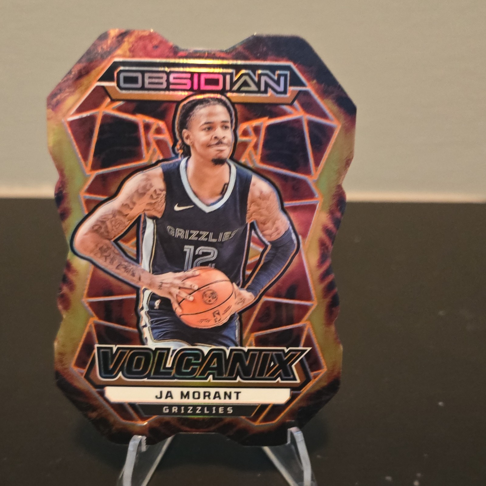 Panini 2023-24 Obsidian Volcanix Ja Morant #32 Grizzlies Basketball Card