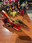 Vintage 2000 Bandai Power Rangers Time Force Quantum Strata Cycle Red Black Gold