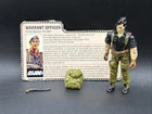 Vintage 1985 GI JOE Complete WARRANT OFFICER Code Name FLINT w FILE CARD